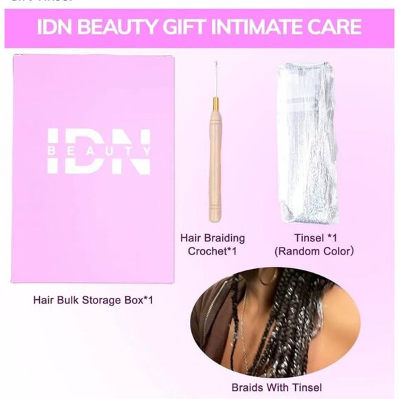 Human Braiding Hair 18, 16In 50g Bulk  Hair For Braiding Water Wave Natura Black - Picture 6 of 8